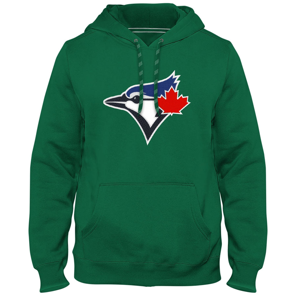 Toronto Blue Jays MLB Bulletin Men Green Express Twill Birdhead Logo Hoodie product image 1, provided for visual reference