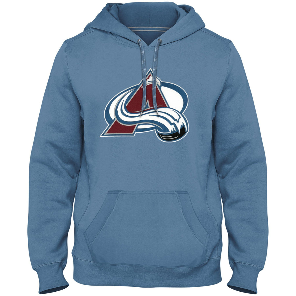 Colorado Avalanche NHL Bulletin Men Light Blue Express Twill Logo Hoodie product image 1, provided for visual reference and