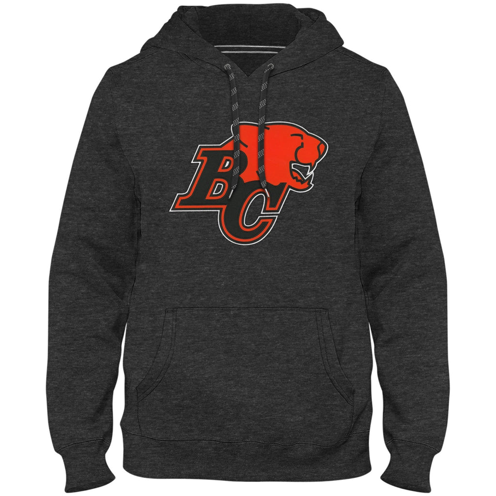 B.C Lions CFL Bulletin Men Charcoal Express Twill Logo Hoodie product image 1, provided for visual reference and product