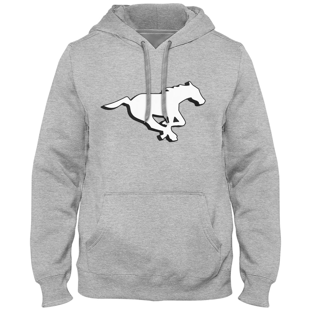 Calgary Stampeders CFL Bulletin Men Athletic Grey Express Twill Logo Hoodie product image 1, provided for visual reference