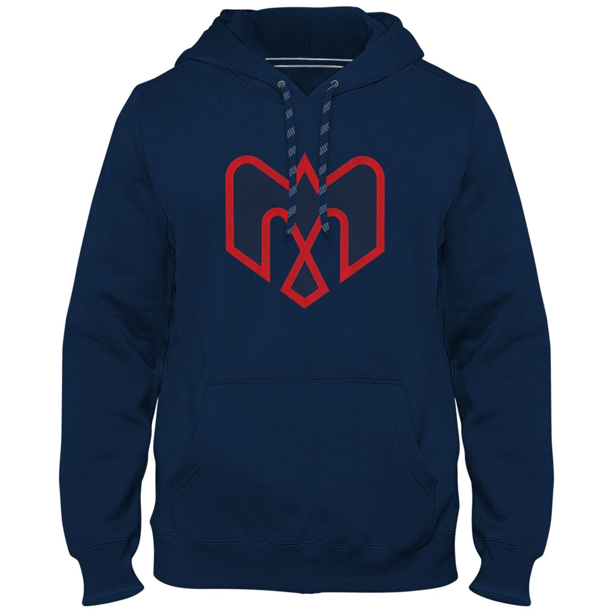 Montreal Alouettes CFL Bulletin Men Navy Express Twill Logo Hoodie product image 1, provided for visual reference and