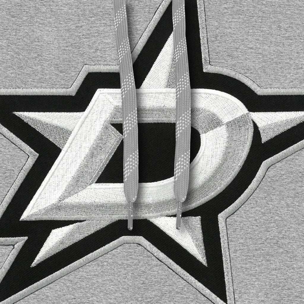 Dallas Stars NHL Bulletin Men Athletic Grey Express Twill Logo Hoodie product image 2, provided for visual reference and