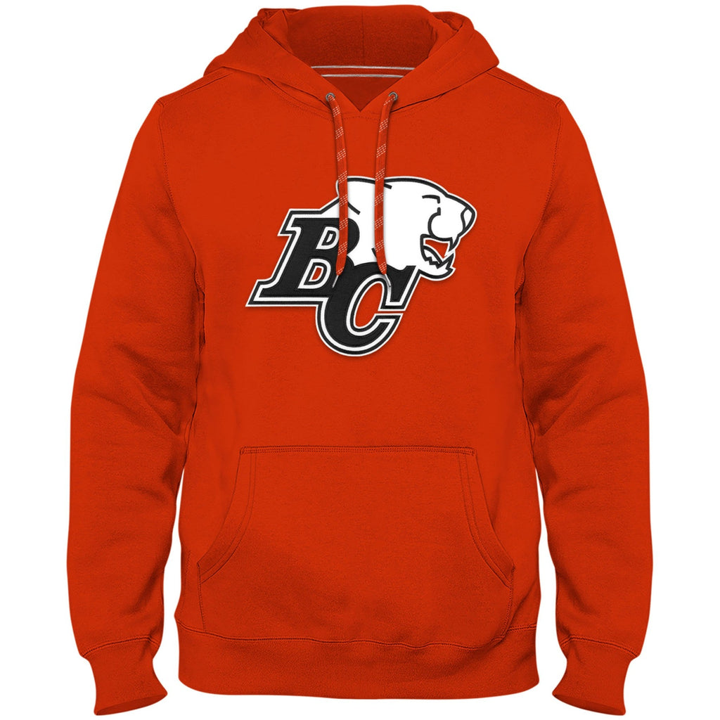 B.C Lions CFL Bulletin Men Orange Shadow Express Twill Logo Hoodie product image 1, provided for visual reference and