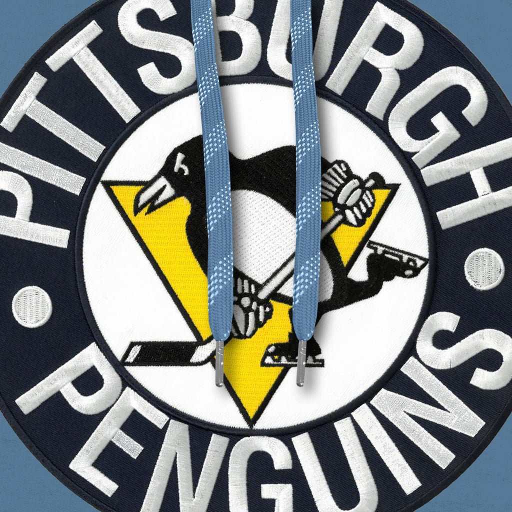 Pittsburgh Penguins NHL Bulletin Men Light Blue Express Twill Logo Hoodie product image 3, provided for visual reference and