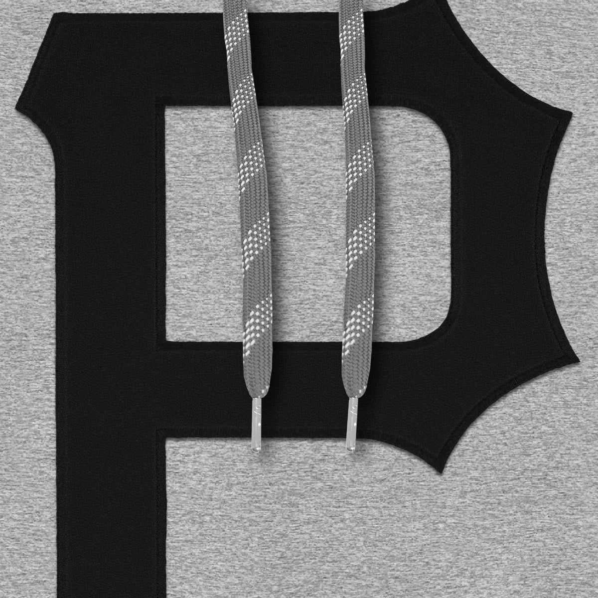 Pittsburgh Pirates MLB Bulletin Men Athletic Grey Express Twill Logo Hoodie product image 3, provided for visual reference