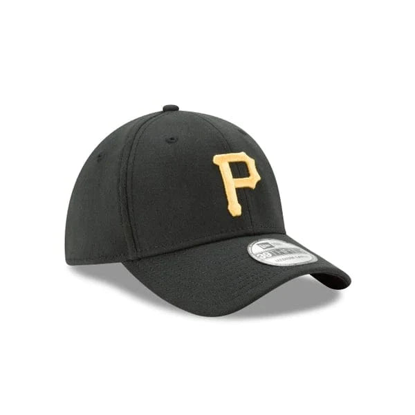 Pittsburgh Pirates MLB New Era Men Black 39Thirty Team Classic Stretch Fit Hat product image 3, provided for visual