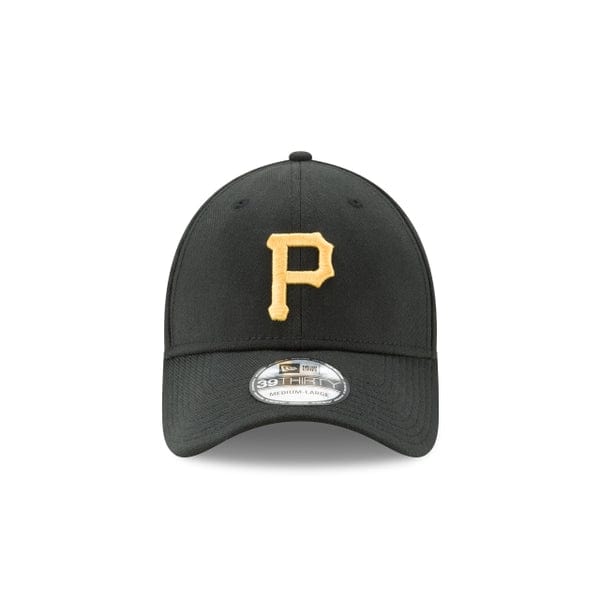 Pittsburgh Pirates MLB New Era Men Black 39Thirty Team Classic Stretch Fit Hat product image 4, provided for visual