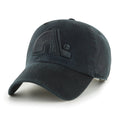 Quebec Nordiques NHL 47 Brand Men Black on Black Clean Up Adjustable Hat product image 1, provided for visual reference and