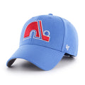 Quebec Nordiques NHL 47 Brand Men Light Blue MVP Adjustable Hat product image 1, provided for visual reference and product