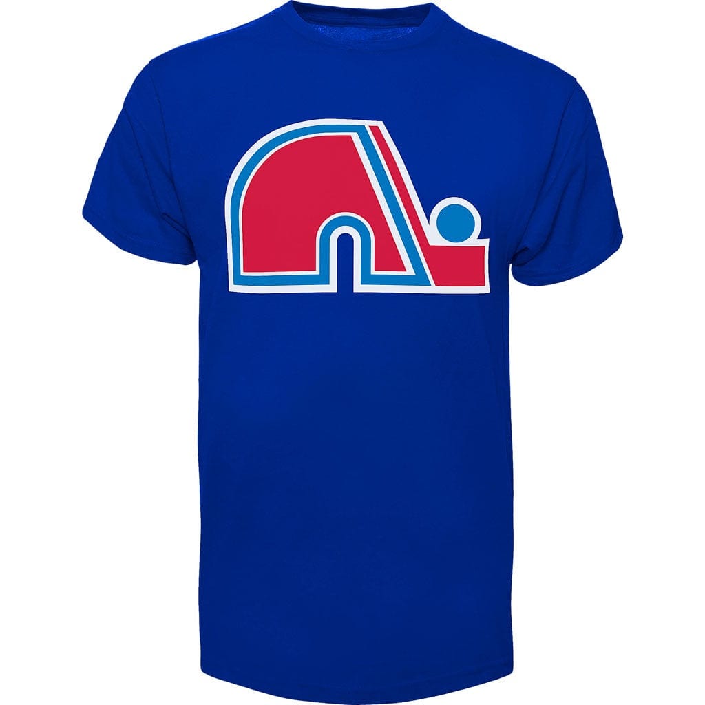Quebec Nordiques NHL 47 Brand Men Royal Blue Imprint Fan T-Shirt product image 1, provided for visual reference and product