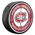 Montreal Canadiens NHL Center Ice Hockey Puck product image 1, provided for visual reference and product detail review