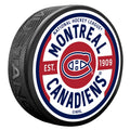 Montreal Canadiens NHL Gear Textured Hockey Puck product image 1, provided for visual reference and product detail review