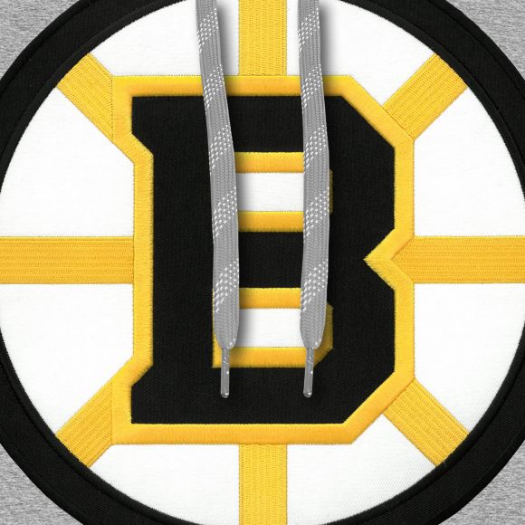 Boston Bruins NHL Bulletin Men Athletic Grey Express Twill Logo Hoodie product image 2, provided for visual reference and