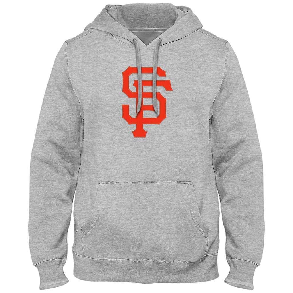 San Francisco Giants MLB Bulletin Men Athletic Grey Express Twill Logo Hoodie product image 1, provided for visual reference