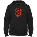 San Francisco Giants MLB Bulletin Men Black Express Twill Logo Hoodie product image 1, provided for visual reference and