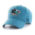 San Jose Sharks NHL 47 Brand Men Teal MVP Adjustable Hat product image 1, provided for visual reference and product detail