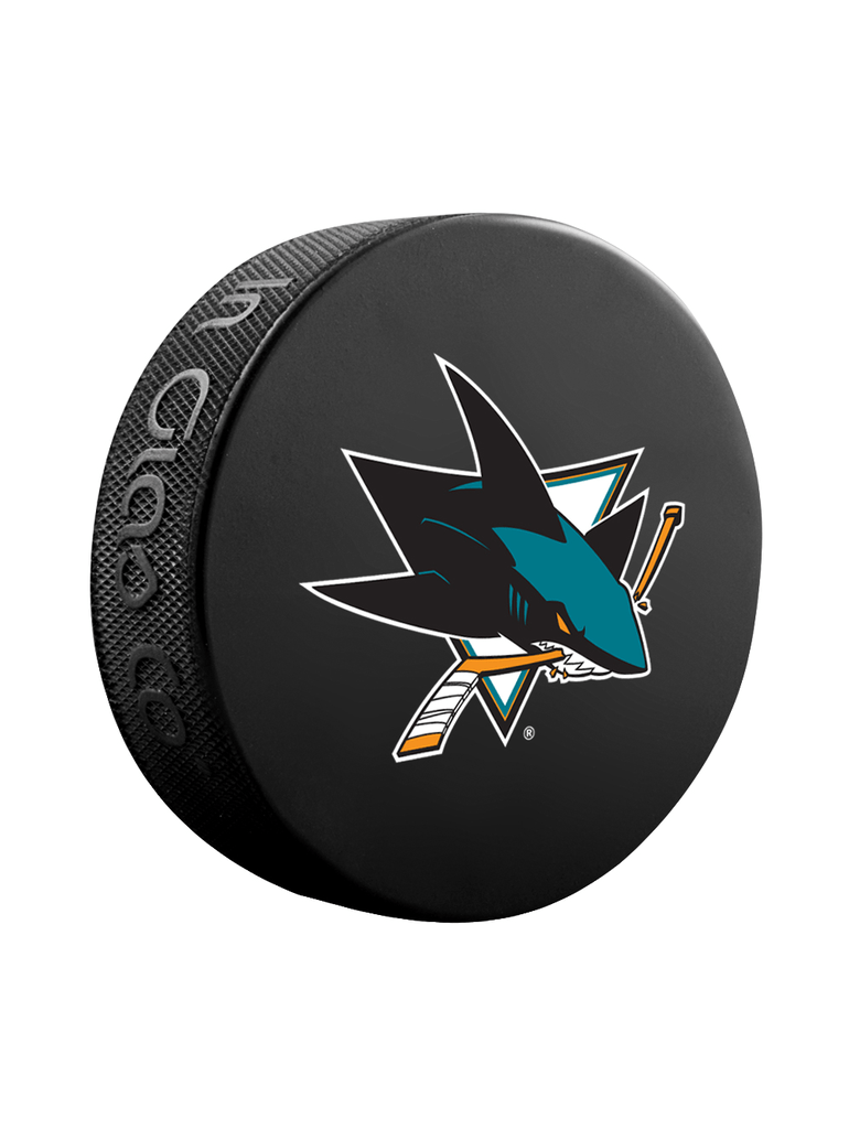 San Jose Sharks NHL Inglasco Basic Souvenir Hockey Puck product image 1, provided for visual reference and product detail