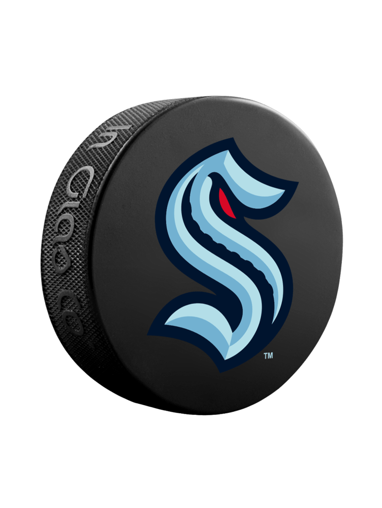 Seattle Kraken NHL Inglasco Basic Souvenir Hockey Puck product image 1, provided for visual reference and product detail