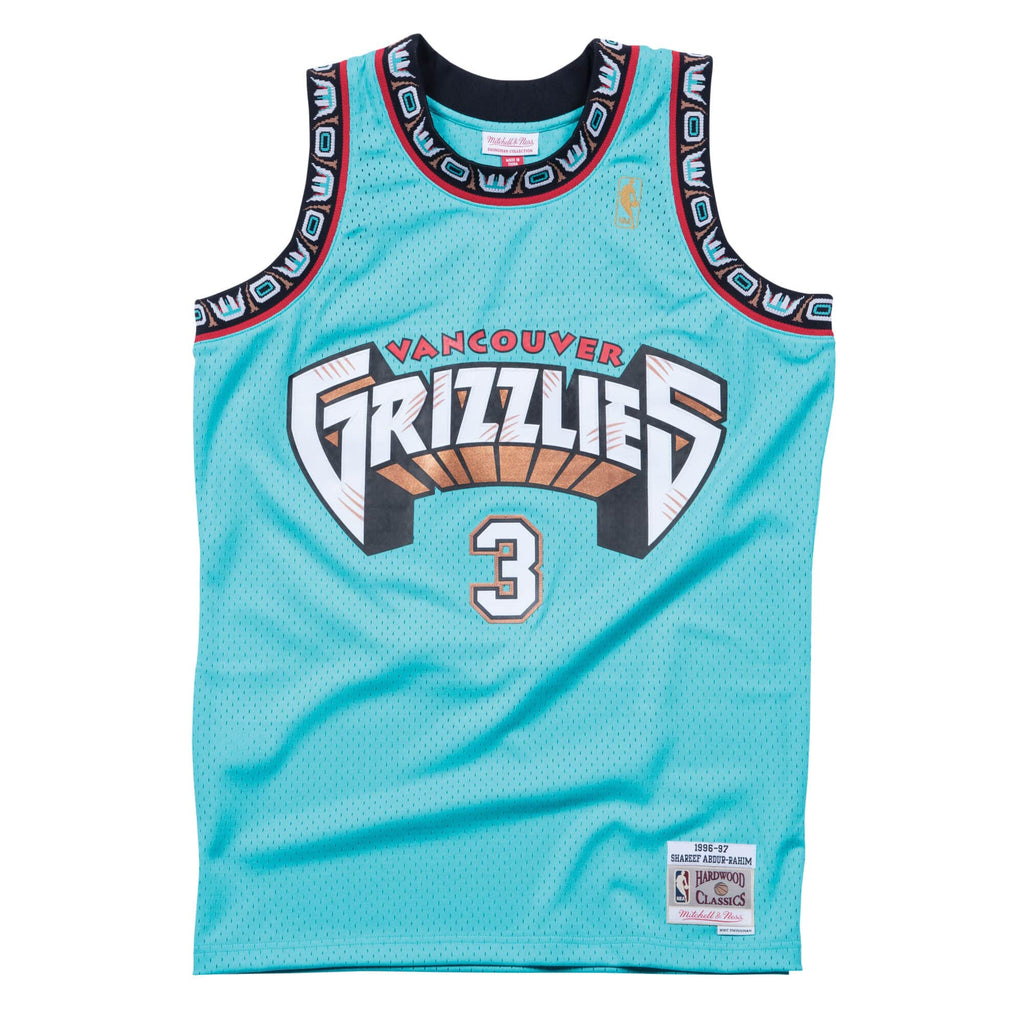 Shareef Abdur-Rahim Vancouver Grizzlies NBA Mitchell & Ness Men Turquoise 1996-97 Hardwood Classics Swingman Jersey product