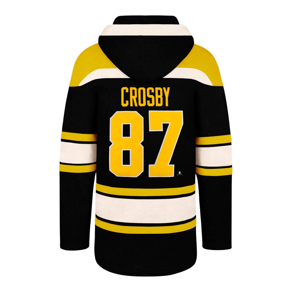 Sidney Crosby Pittsburgh Penguins NHL 47 Brand Men Black Heavyweight Lacer Hoodie product image 1, provided for visual