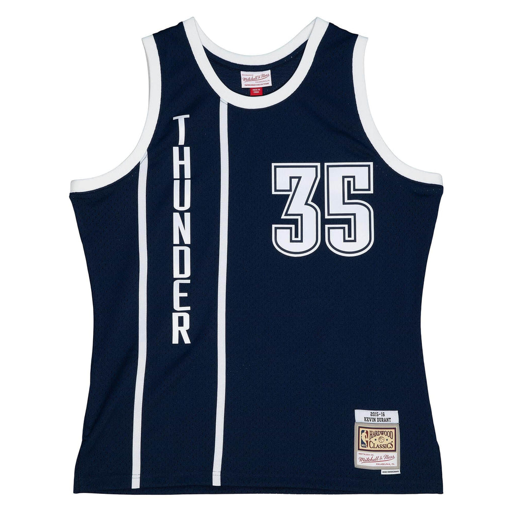 Kevin Durant Oklahoma City Thunder NBA Mitchell & Ness Men Navy 2015-16 Alternate Hardwood Classics Swingman Jersey product