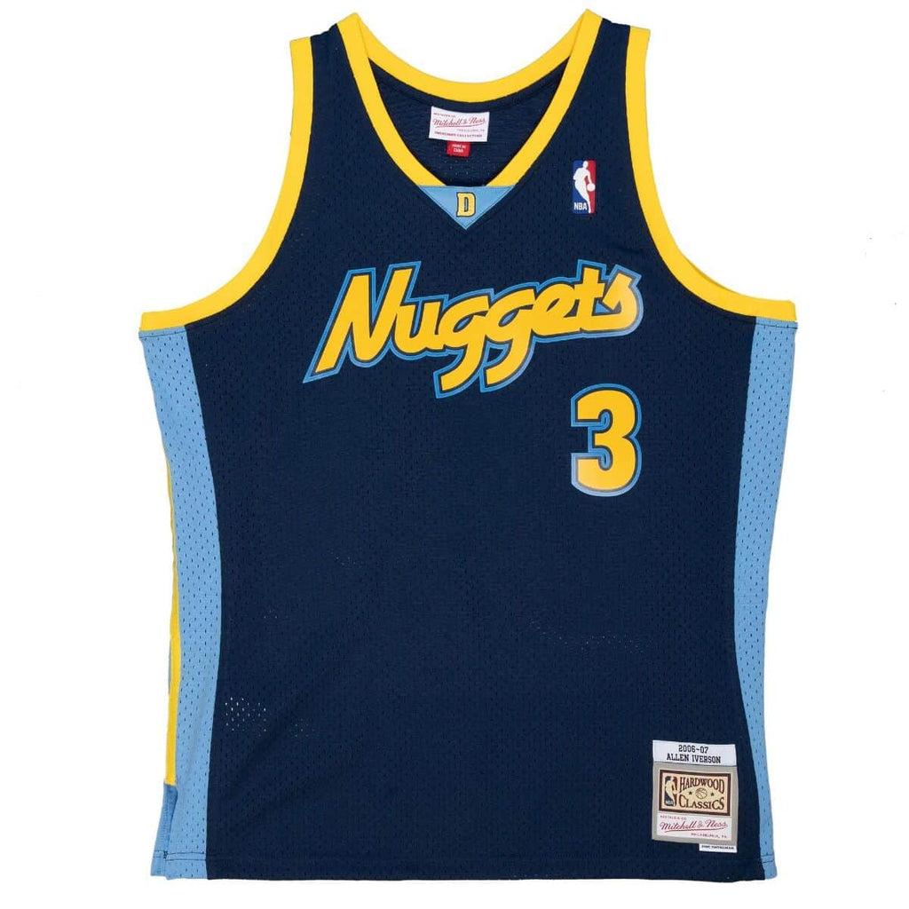 Allen Iverson Denver Nuggets NBA Mitchell & Ness Men Navy 2006-07 Alternate Hardwood Classics Swingman Jersey product image