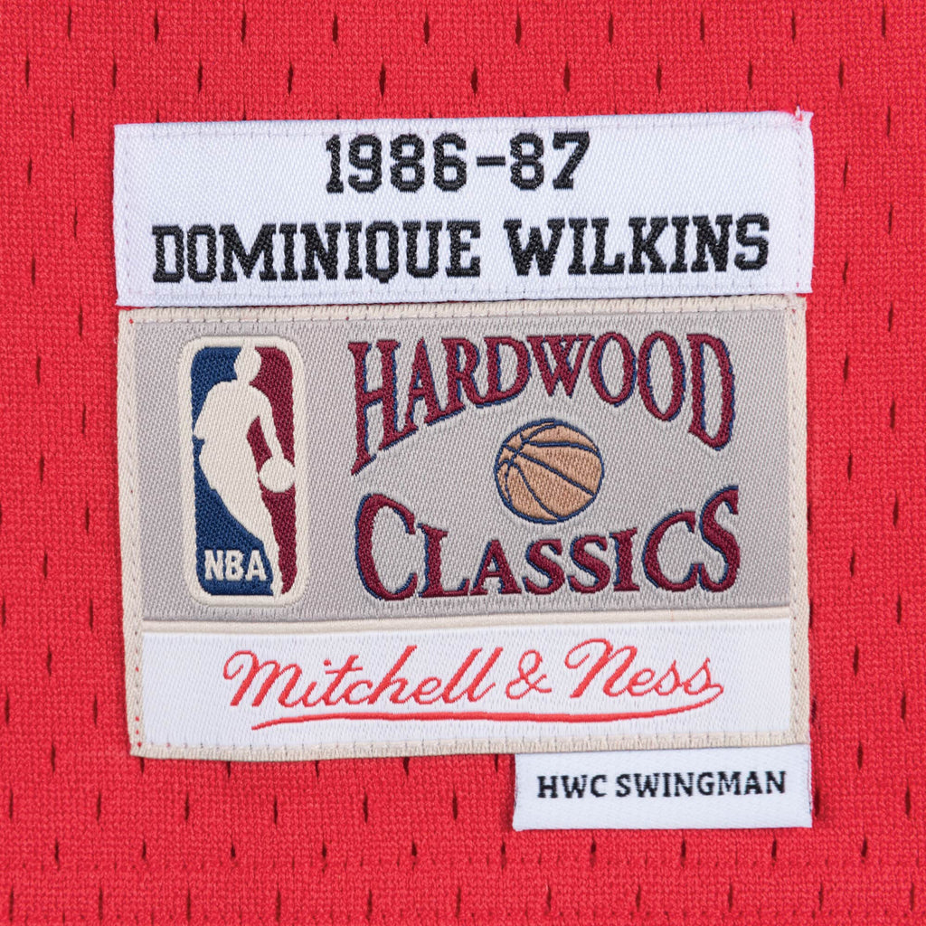 Dominique Wilkins Atlanta Hawks NBA Mitchell & Ness Men Red 1986-87 Hardwood Classics Swingman Jersey product image 3,