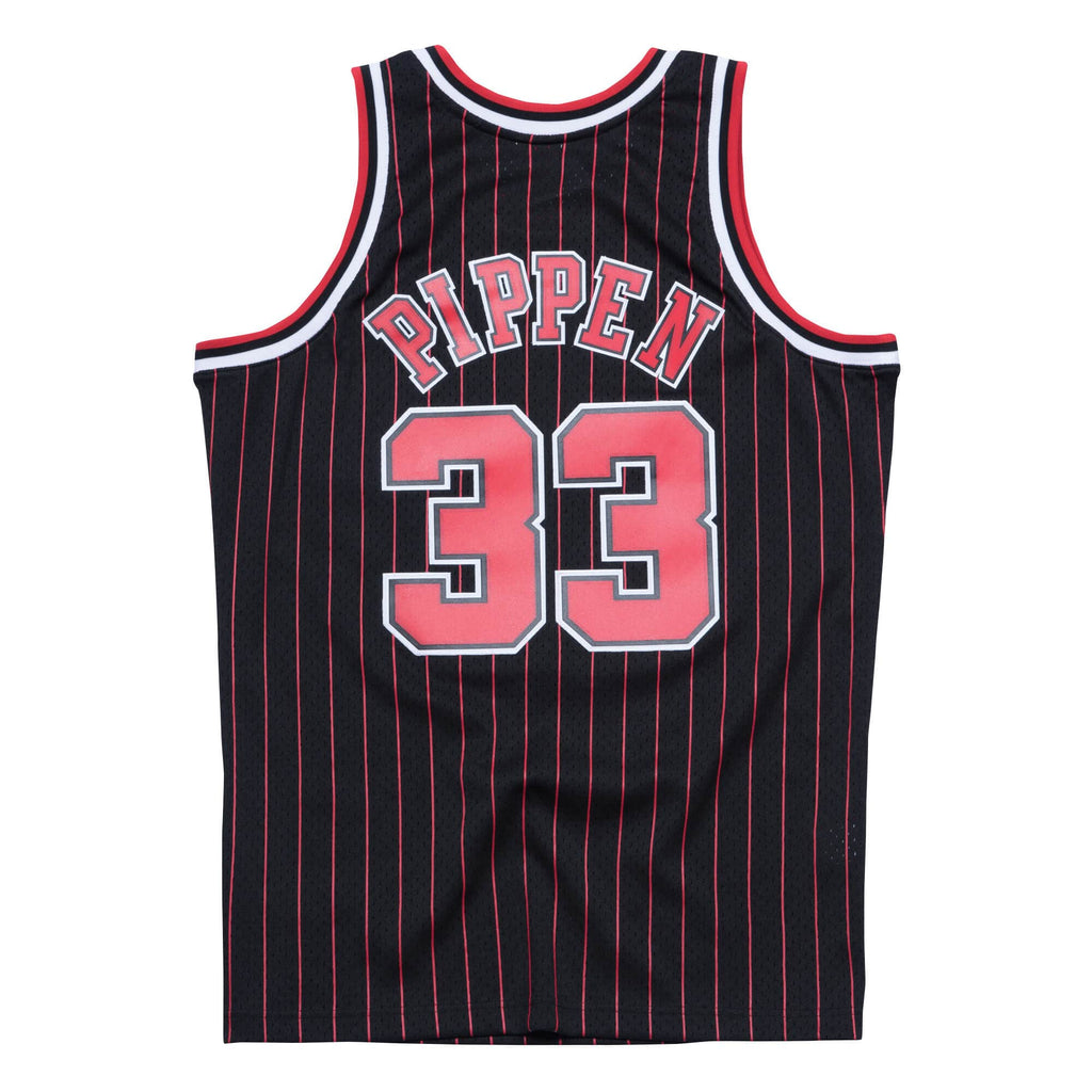 Scottie Pippen Chicago Bulls NBA Mitchell & Ness Men Black 1995-96 Alternate Hardwood Classics Swingman Jersey product image