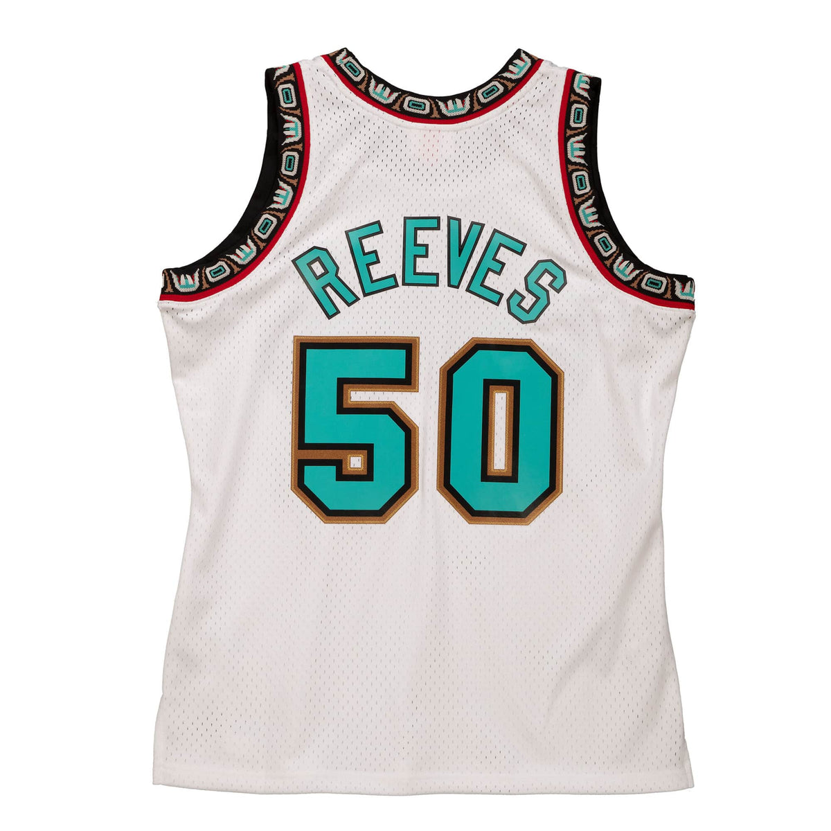 Vancouver Grizzlies Bryant Reeves White 1995-96 Hardwood Classics Swingman Jersey product image 2, provided for visual