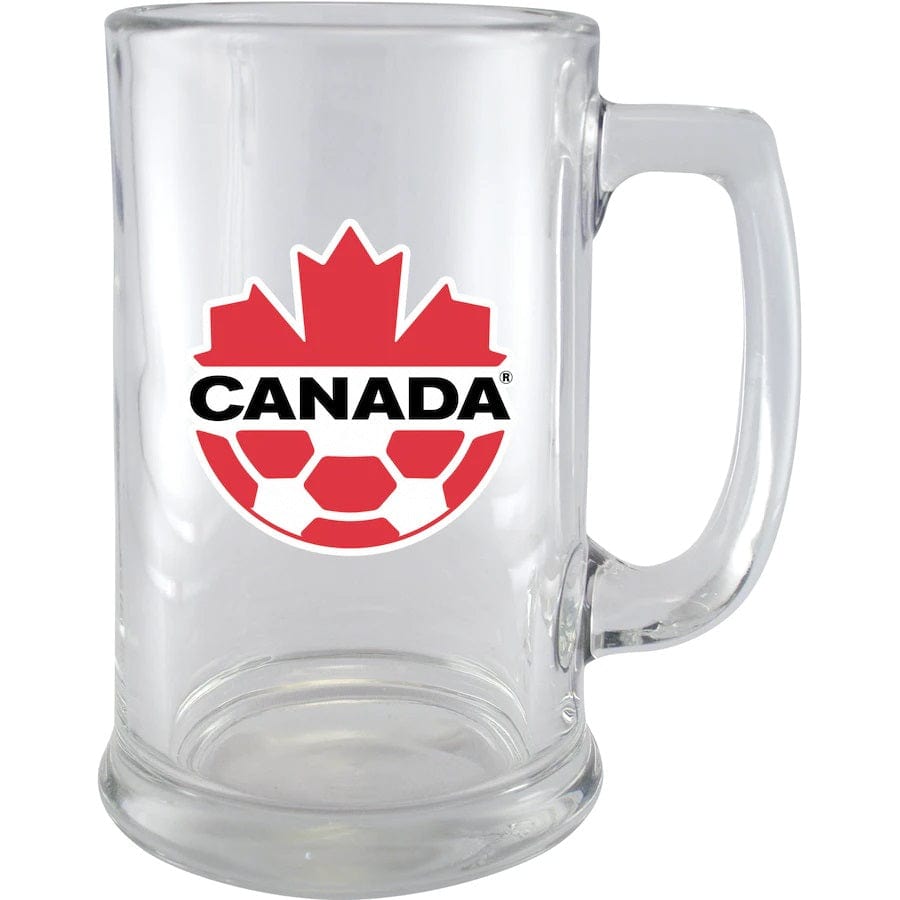 Canada Soccer TSV 15oz Glass Sport Mug product image 1, provided for visual reference and product detail review