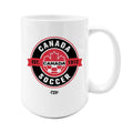 Canada Soccer TSV 15oz Sublimated Ceramic Mug product image 1, provided for visual reference and product detail review