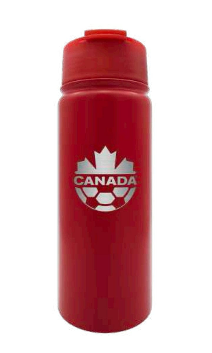 Canada Soccer TSV 18oz Red Executive Water Bottle product image 1, provided for visual reference and product detail review