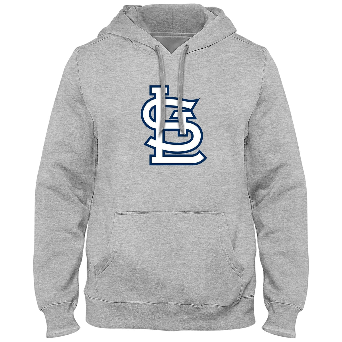 St. Louis Cardinals MLB Bulletin Men Athletic Grey Express Twill Logo Hoodie product image 1, provided for visual reference