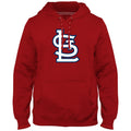 St. Louis Cardinals MLB Bulletin Men Red Express Twill Logo Hoodie product image 1, provided for visual reference and