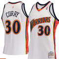 Golden State Warriors Stephen Curry White 2009-10 Hardwood Classics Swingman Jersey product image 1, provided for visual