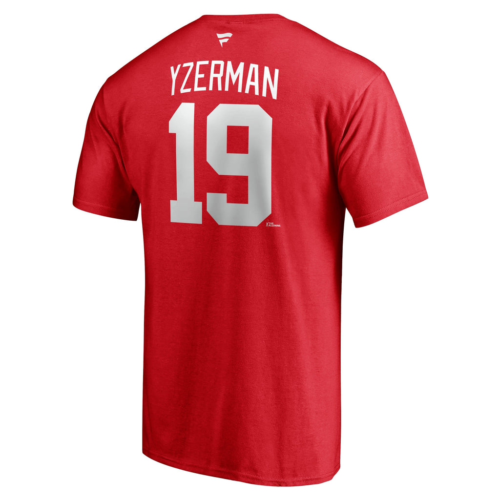 Steve Yzerman Detroit Red Wings NHL Fanatics Branded Men Red Alumni Authentic T-Shirt product image 1, provided for visual