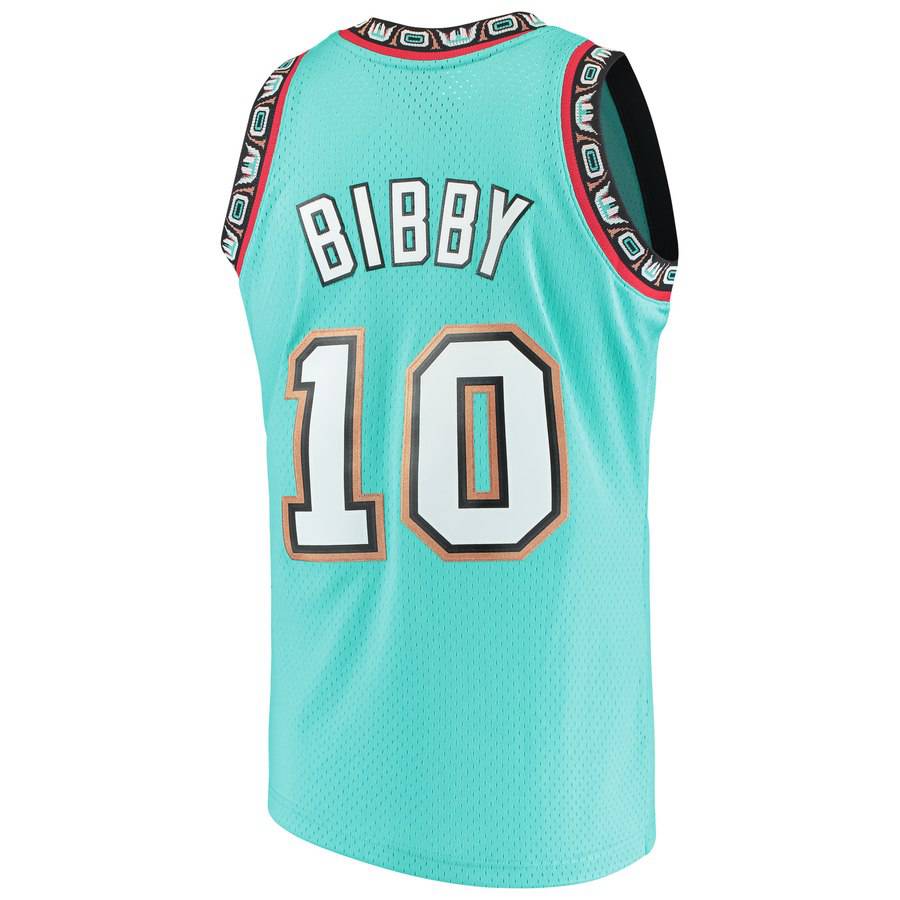 Vancouver Grizzlies Mike Bibby Mitchell & Ness Teal Hardwood Classics Swingman Jersey for Men product image 3, provided for