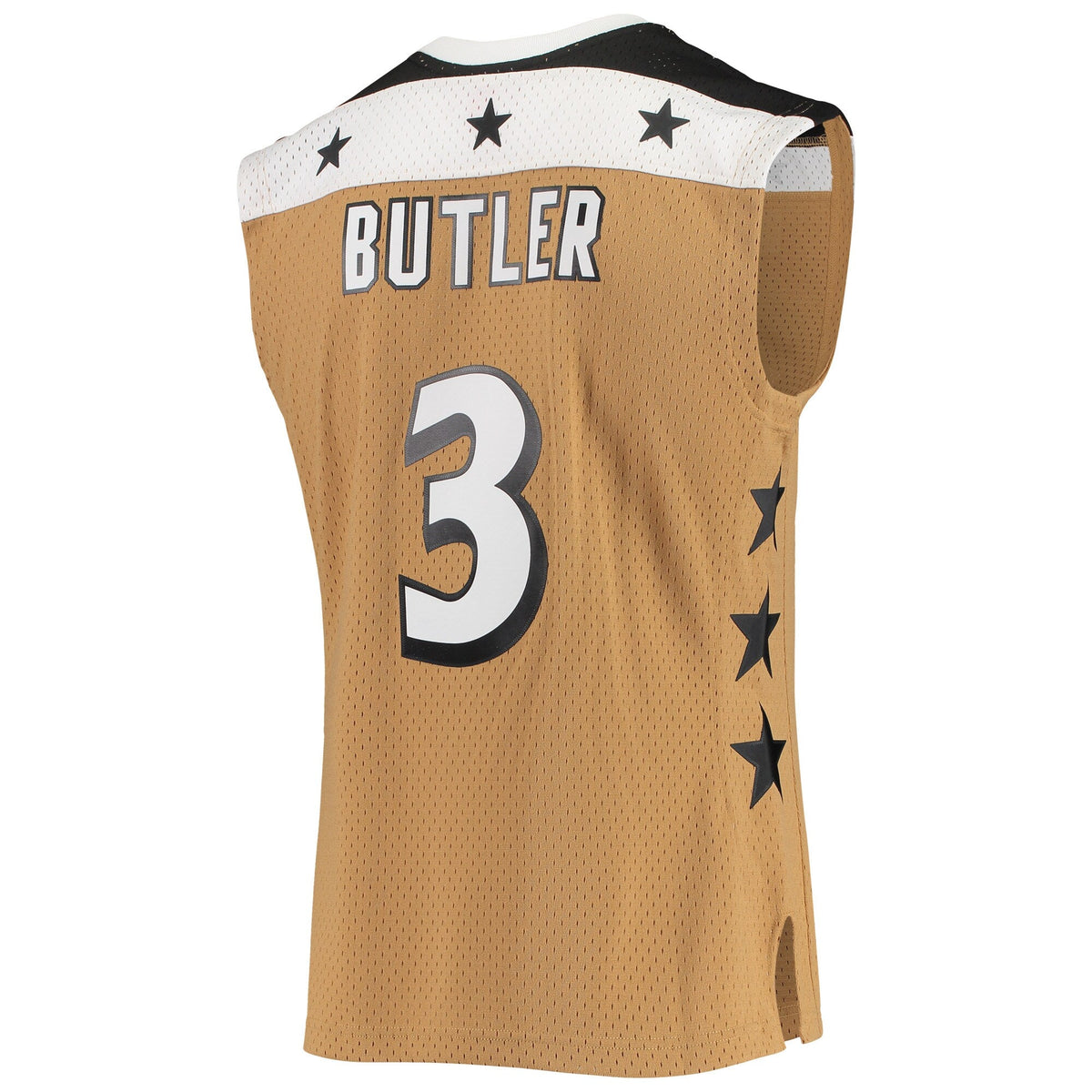 Caron Butler Washington Wizards Mitchell & Ness 2007-08 Hardwood Classics Swingman Jersey - Gold for Men product image 3,