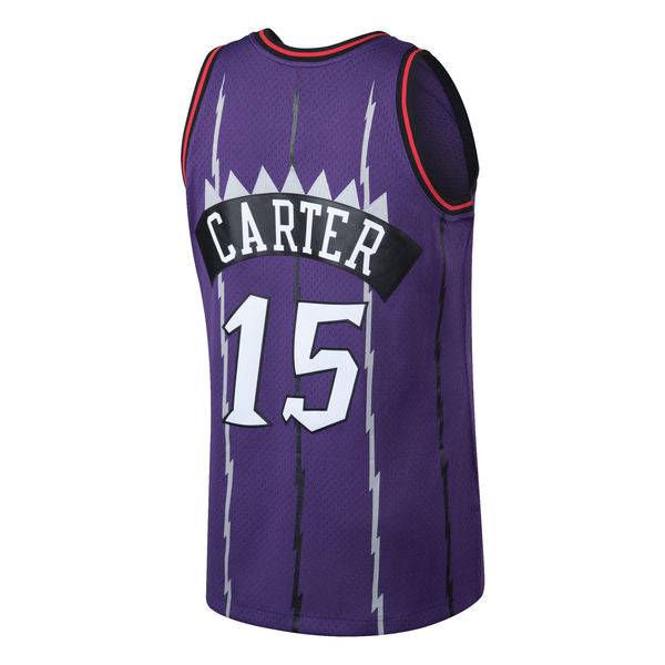 Vince Carter Toronto Raptors Mitchell & Ness 1998-99 Hardwood Classics Swingman Jersey - Purple for Men product image 3,