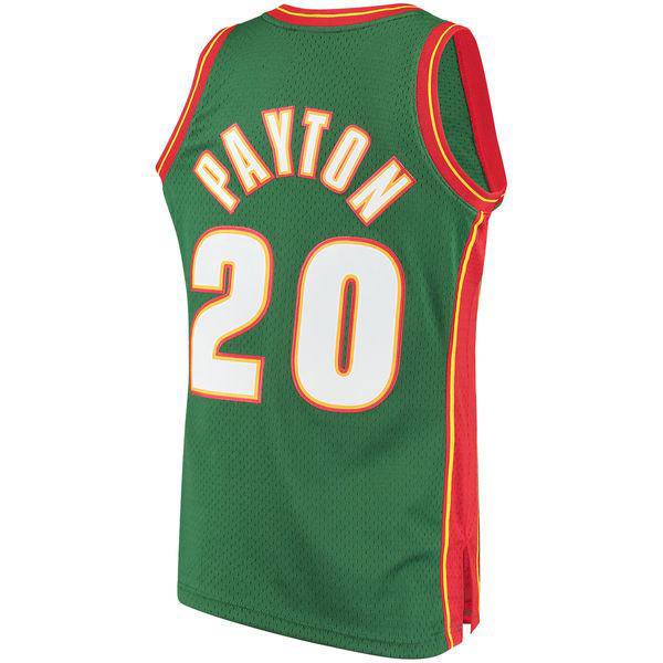 Seattle SuperSonics Gary Payton Mitchell & Ness Green 1995-96 Hardwood Classics Swingman Jersey for Men product image 3,