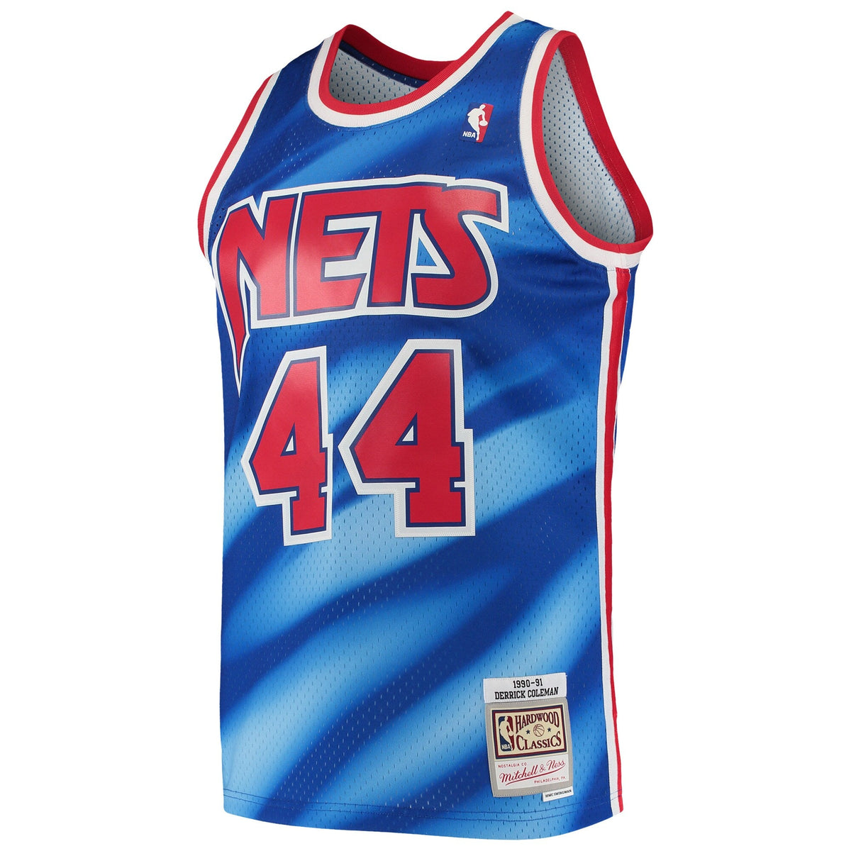 Derrick Coleman New Jersey Nets Mitchell & Ness 1990-91 Hardwood Classics Swingman Jersey - Blue for Men product image 2,