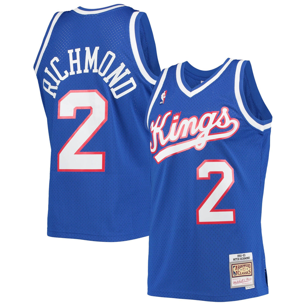 Mitch Richmond Sacramento Kings 1992-93 Royal Blue Swingman Replica Jersey By Mitchell & Ness for Men product image 1,