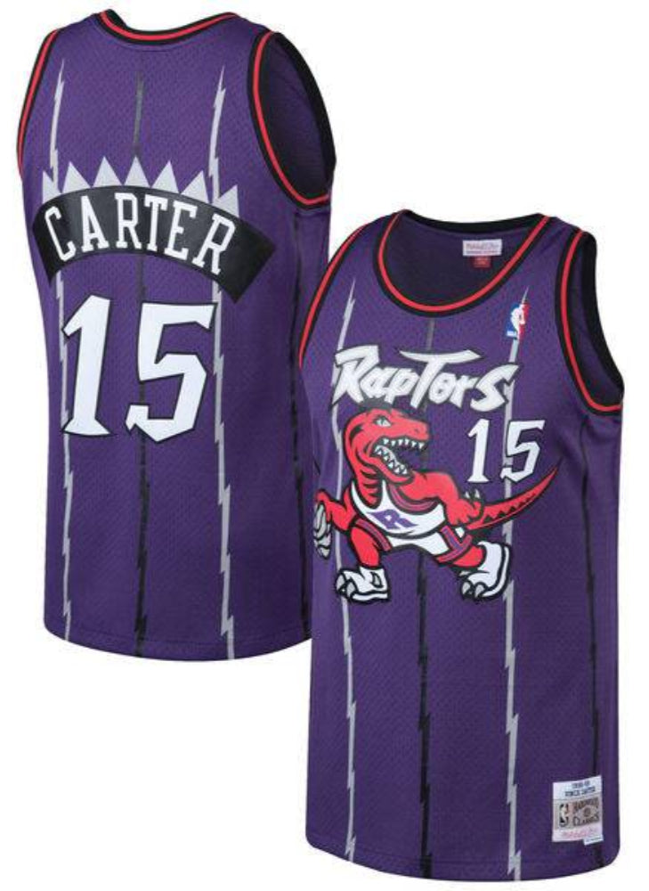 Vince Carter Toronto Raptors Mitchell & Ness 1998-99 Hardwood Classics Swingman Jersey - Purple for Men product image 1,