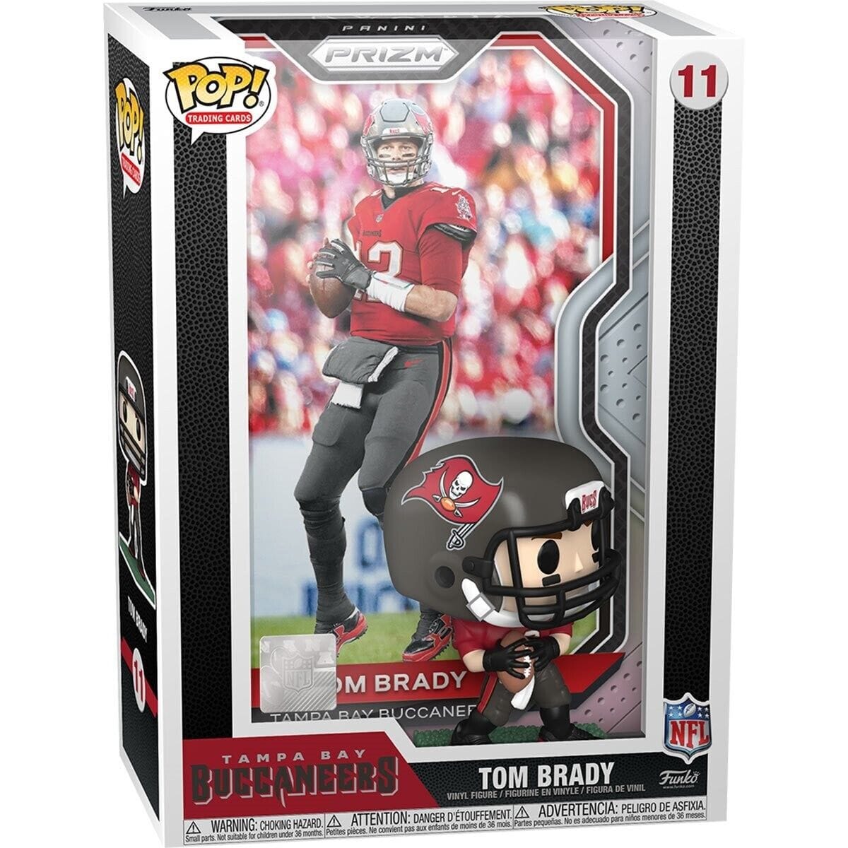 Tom Brady Tampa Bay Buccaneers NFL Funko Trading Card POP Vinyl Figure product image 1, provided for visual reference and