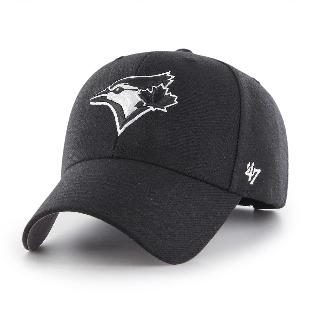 Toronto Blue Jays MLB 47 Brand Men Black MVP Adjustable Hat product image 1, provided for visual reference and product