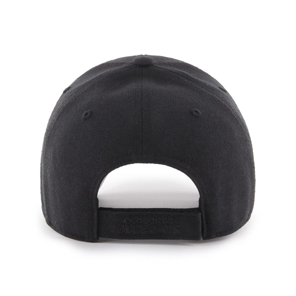 Toronto Blue Jays MLB 47 Brand Men Black on Black MVP Adjustable Hat product image 2, provided for visual reference and
