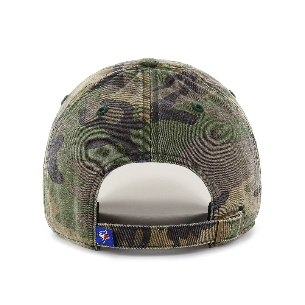 Toronto Blue Jays MLB 47 Brand Men Camo Clean Up Adjustable Hat product image 2, provided for visual reference and product