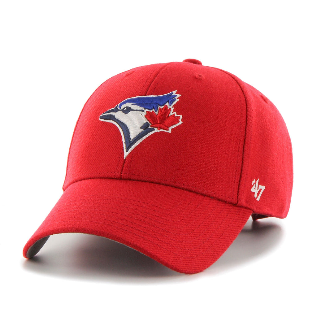Toronto Blue Jays MLB 47 Brand Men Red MVP Alternate Adjustable Hat product image 1, provided for visual reference and