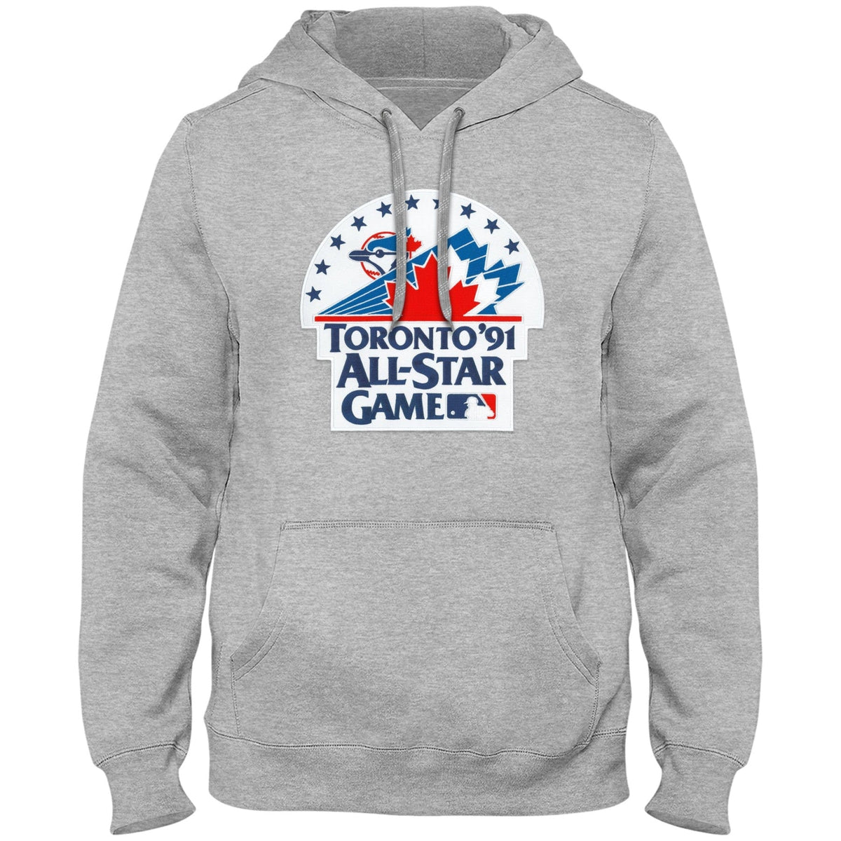Toronto Blue Jays MLB Bulletin Men Athletic Grey 1991 All Star Game Express Twill Logo Hoodie product image 1, provided for