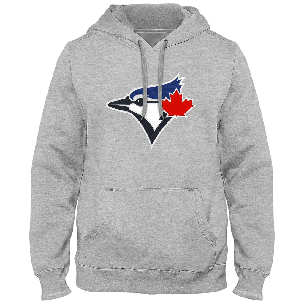 Toronto Blue Jays MLB Bulletin Men Athletic Grey Express Twill Birdhead Logo Hoodie product image 1, provided for visual